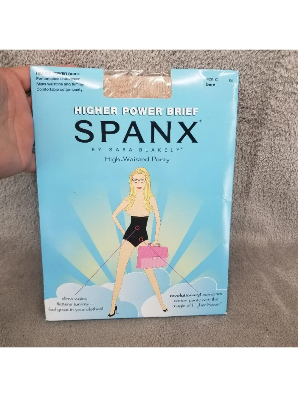Spanx Panty Womens C Higher Power Brief Tan High Waisted *NWT*